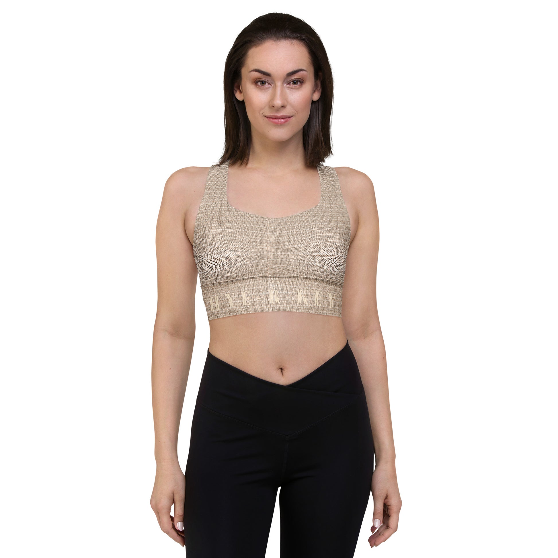 2-Hye: Hye-R-Key Longline Sports Bra 2-Hye