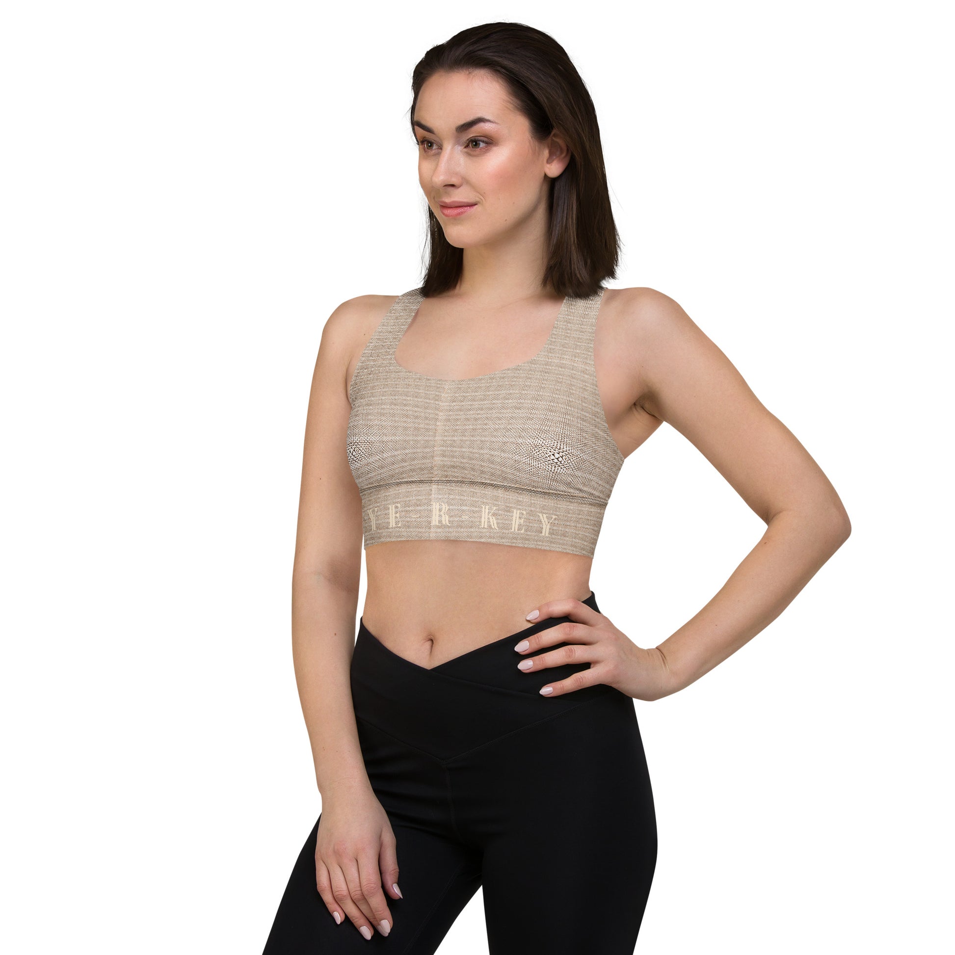 2-Hye: Hye-R-Key Longline Sports Bra 2-Hye