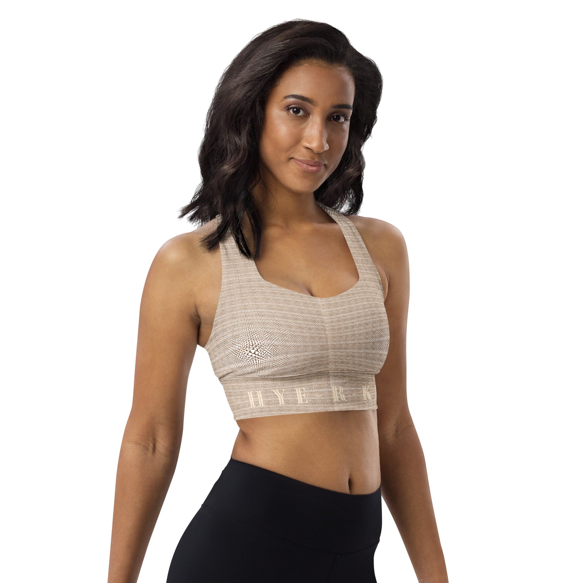 2-Hye: Hye-R-Key Longline Sports Bra 2-Hye