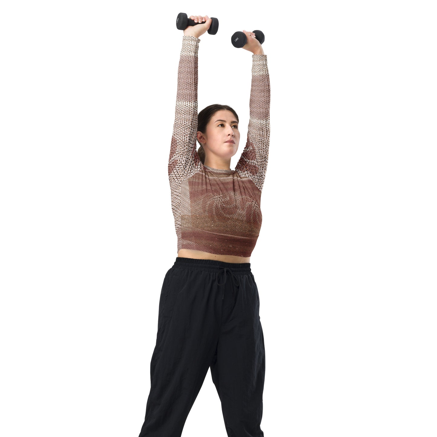 2-Hye: Lady's Long-Sleeve Crop Top 2-Hye