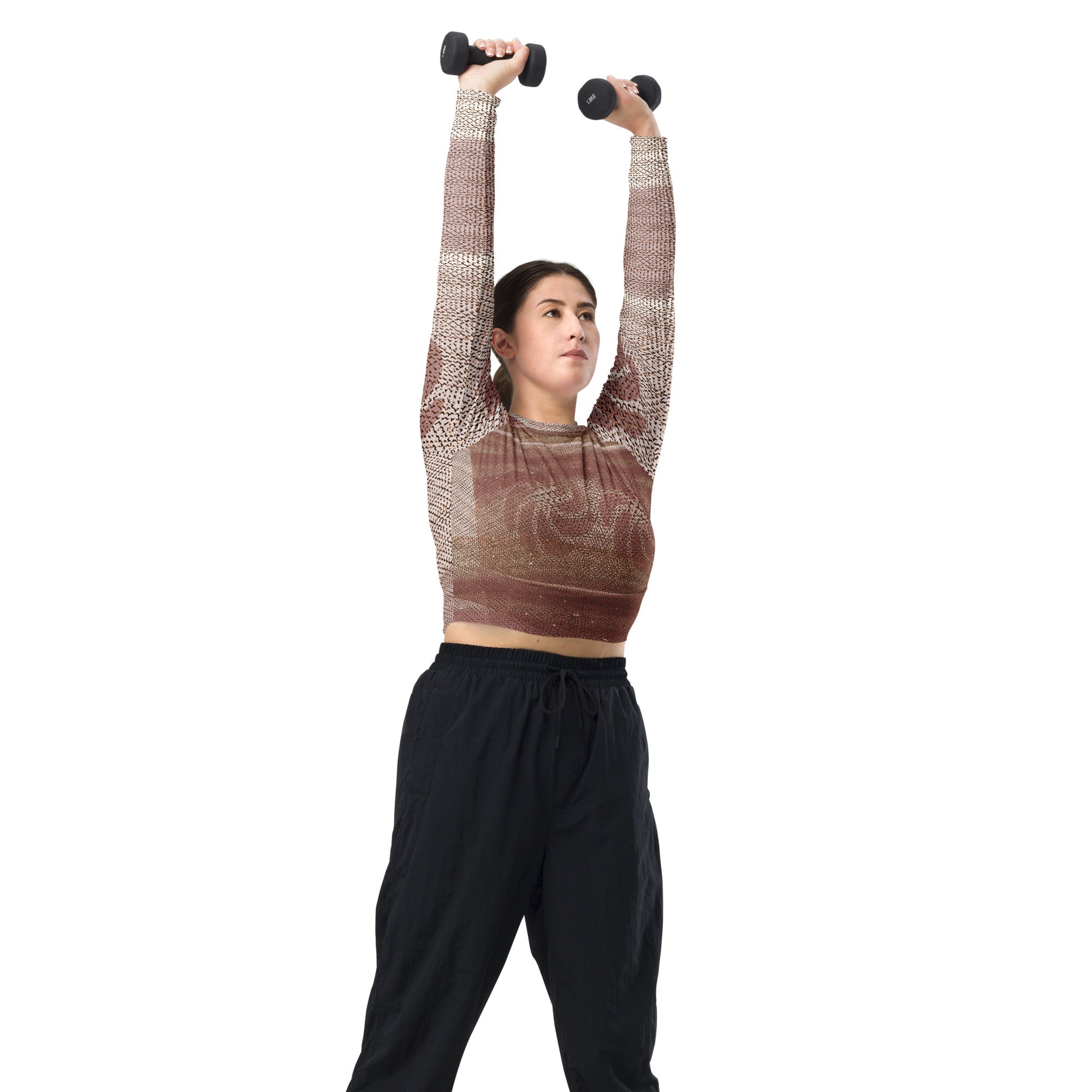 2-Hye: Lady's Long-Sleeve Crop Top 2-Hye