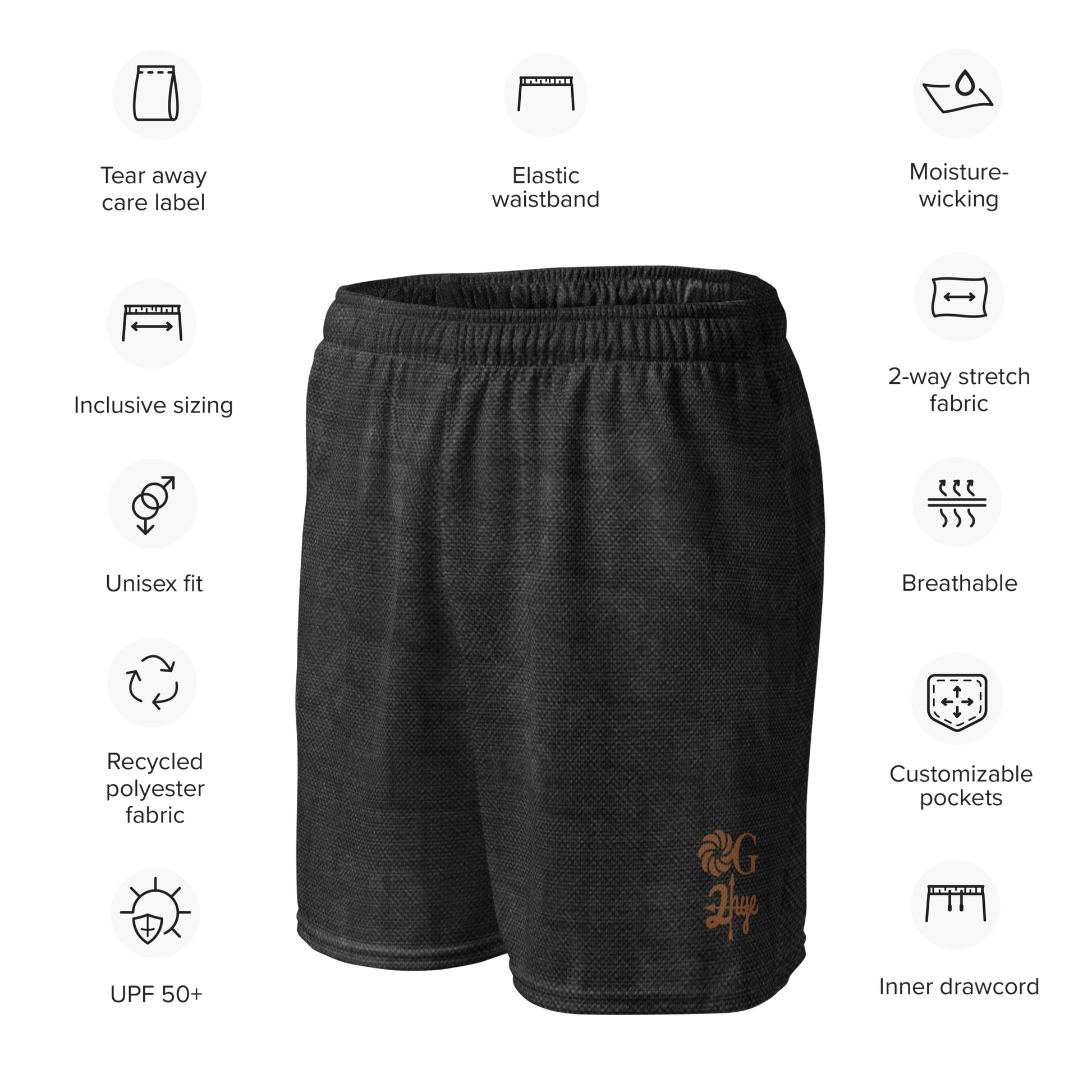 2-Hye: Mesh Shorts (Unisex) 2-Hye