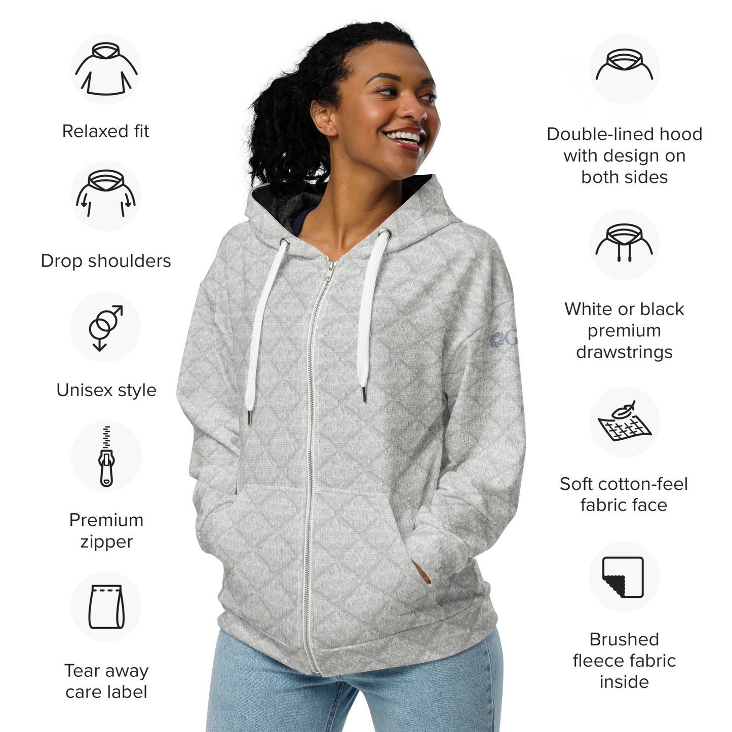 2-Hye: OG Zip Hoodie (Unisex ) 2-Hye