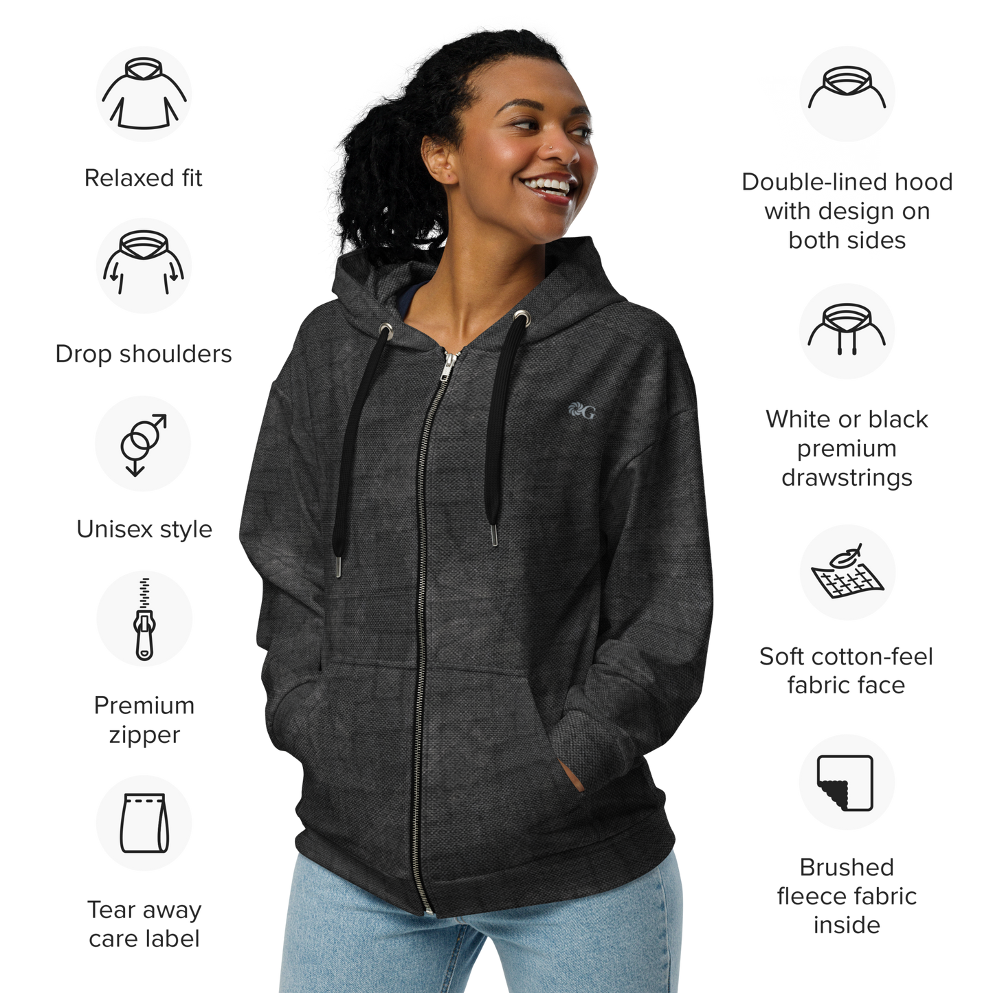 2-Hye: OG Zip Hoodie (Unisex) 2-Hye