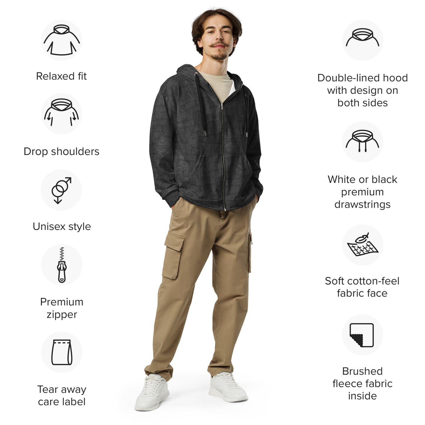 2-Hye: OG Zip Hoodie (Unisex) 2-Hye