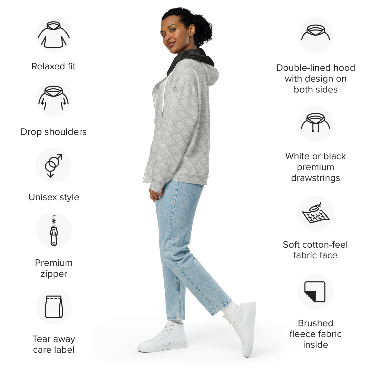 2-Hye: OG Zip Hoodie (Unisex ) 2-Hye