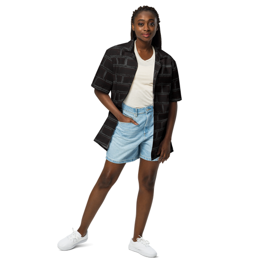 2-Hye: Bricks Unisex Button-Up Shirt 2-Hye