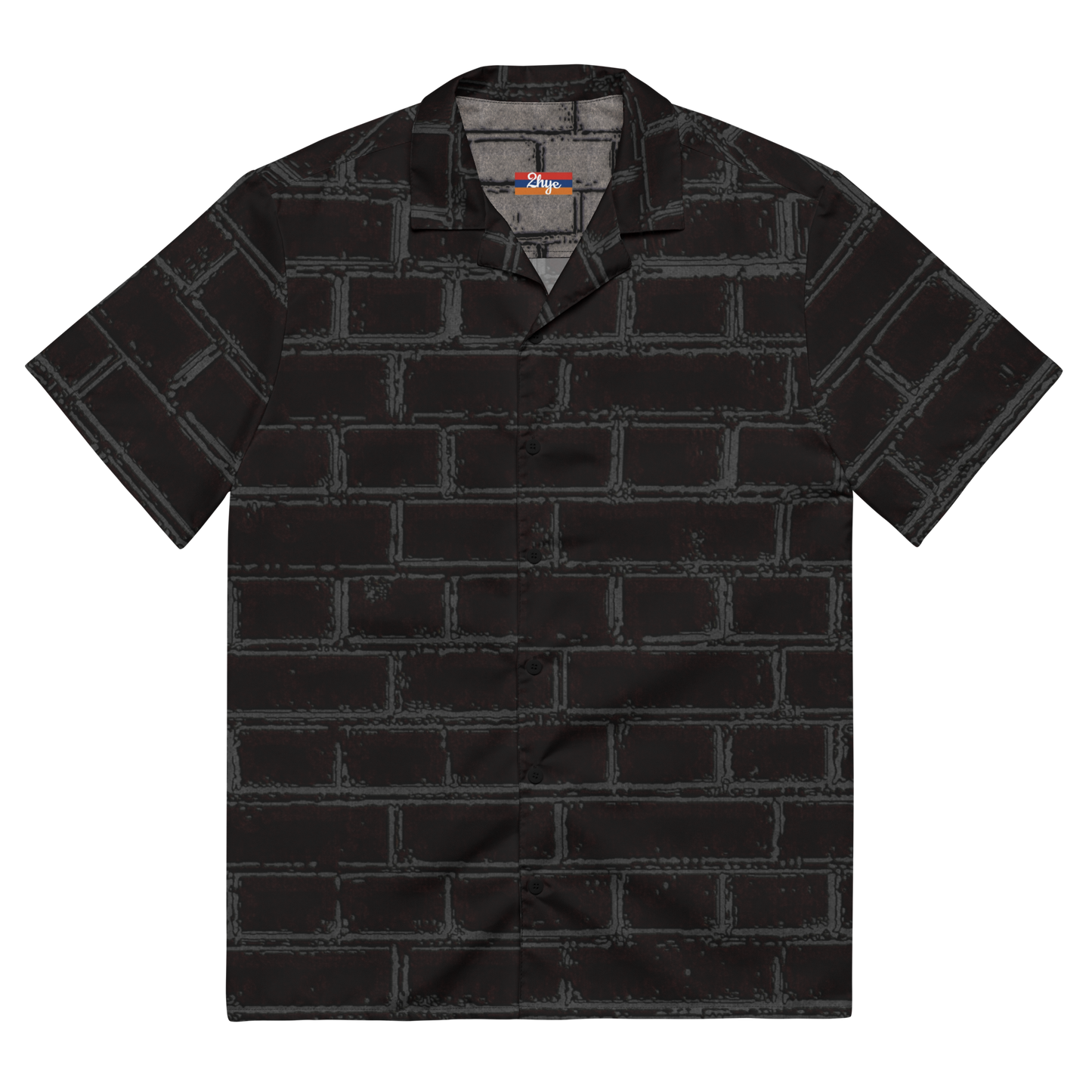 2-Hye: Bricks Unisex Button-Up Shirt 2-Hye