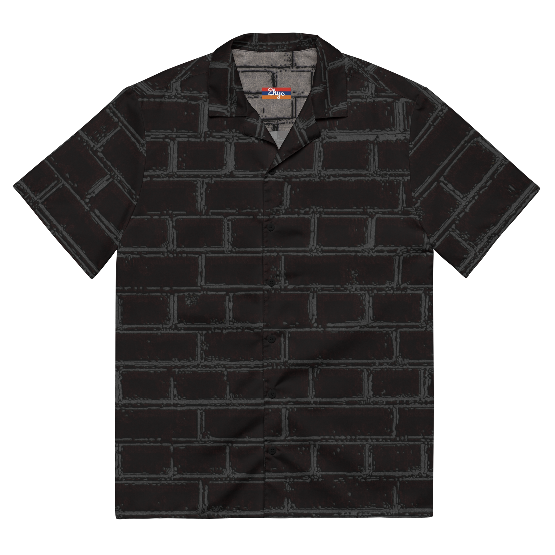 2-Hye: Bricks Unisex Button-Up Shirt 2-Hye
