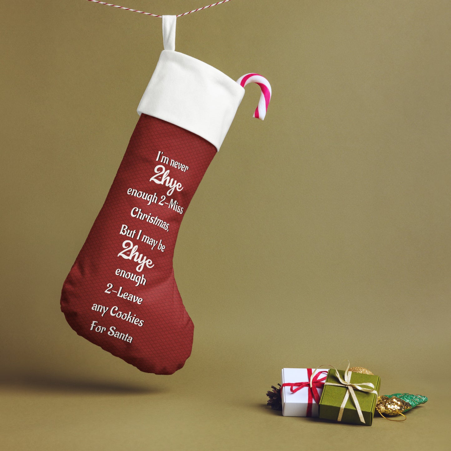 2-Hye 2-Miss Christmas Stocking 2-Hye