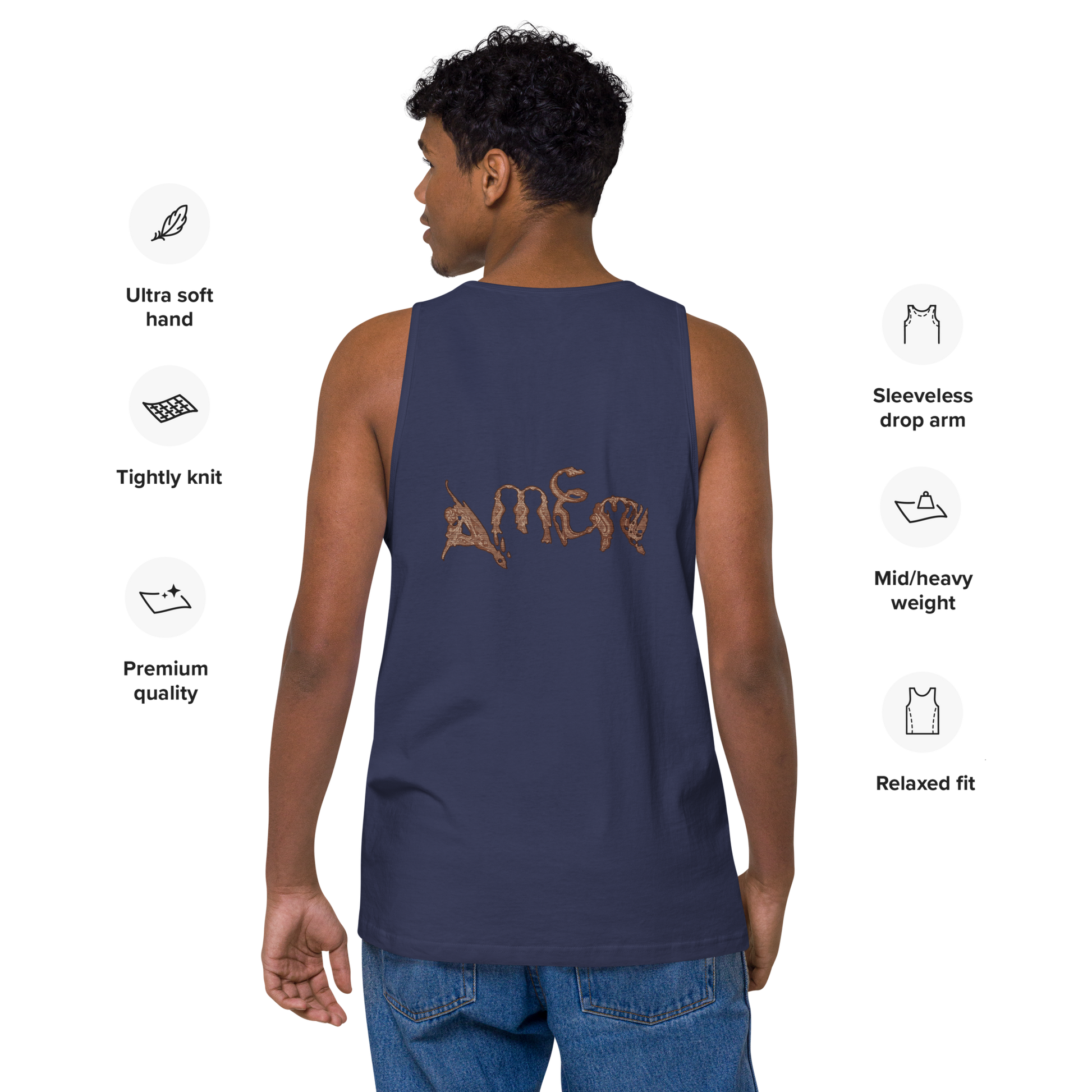 2-Hye: Hye-R-Key Men’s Premium Tank Top 2-Hye