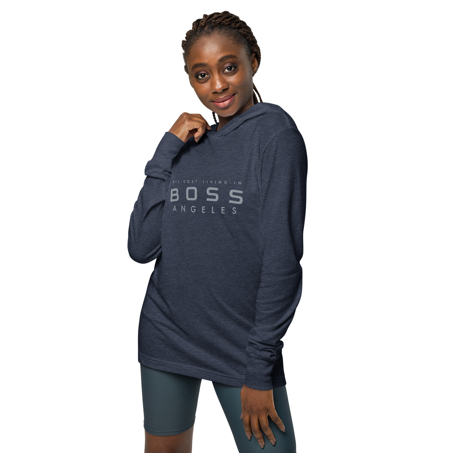 2-Hye: Boss Angeles Hooded Long-Sleeve Top 2-Hye