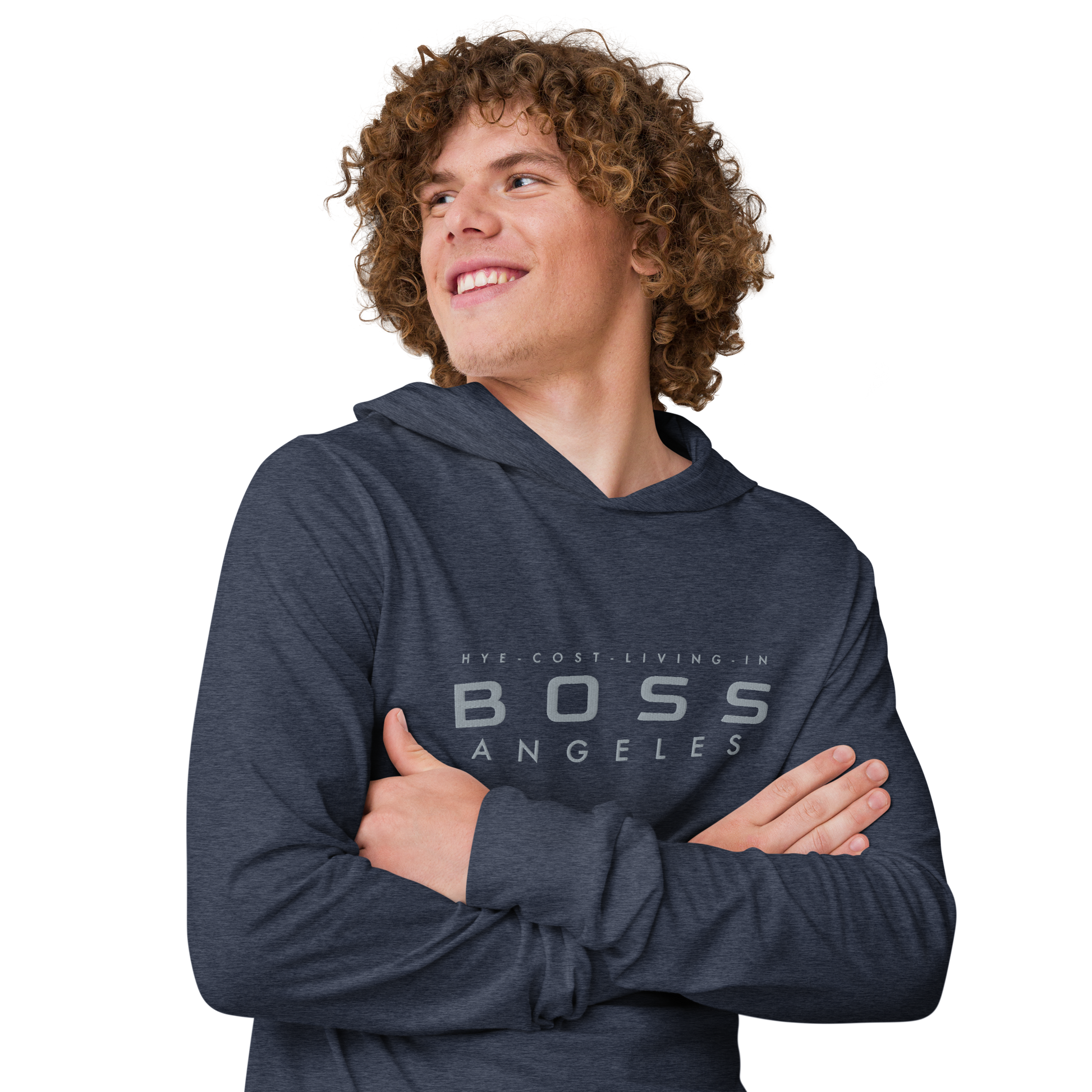 2-Hye: Boss Angeles Hooded Long-Sleeve Top 2-Hye