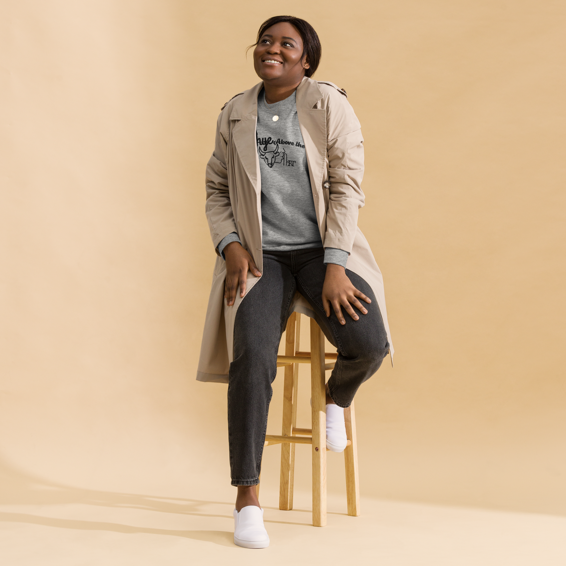 2-Hye: Above Premium Sweatshirt (Unisex) 2-Hye