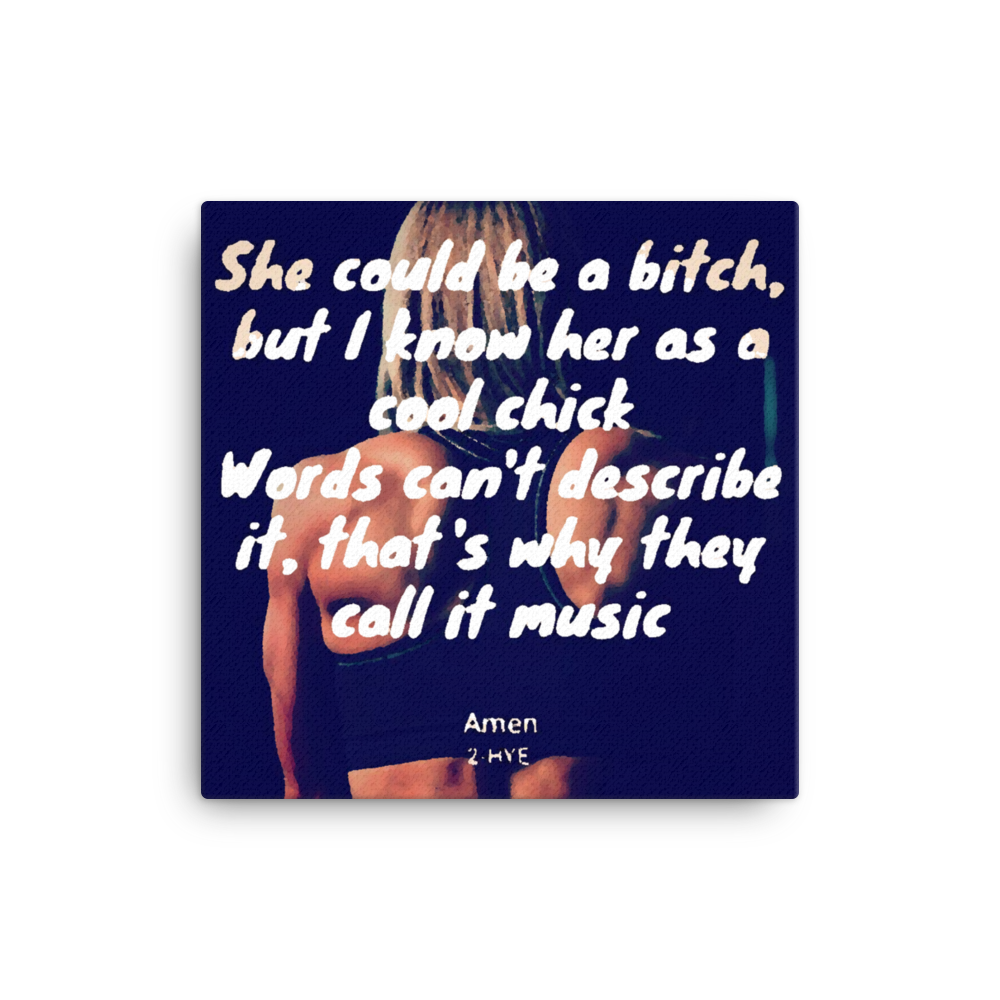 Canvas: "Music" 2-Hye Merch