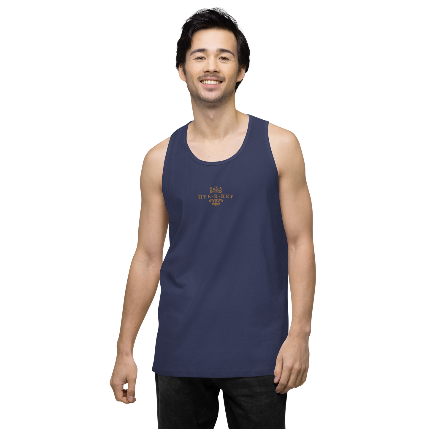 2-Hye: Hye-R-Key Men’s Premium Tank Top 2-Hye