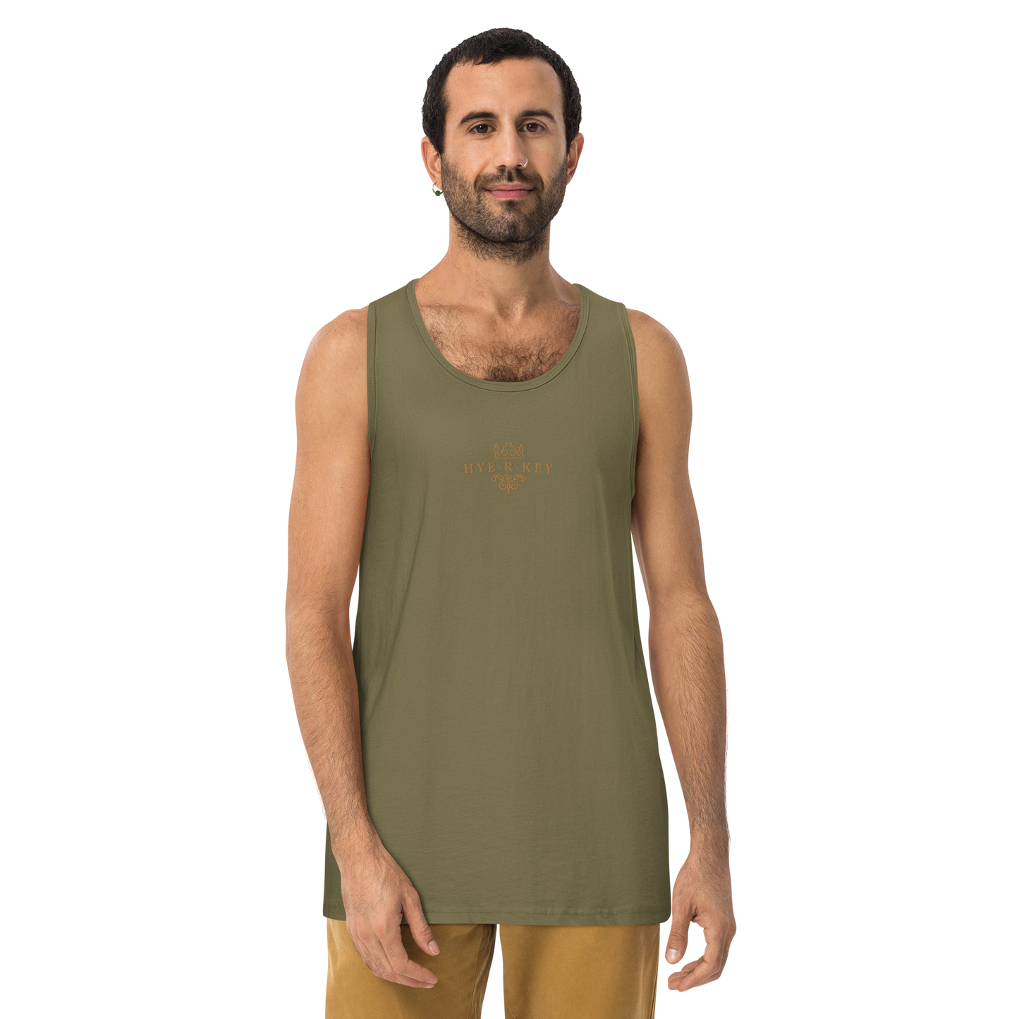 2-Hye: Hye-R-Key Men’s Premium Tank Top 2-Hye